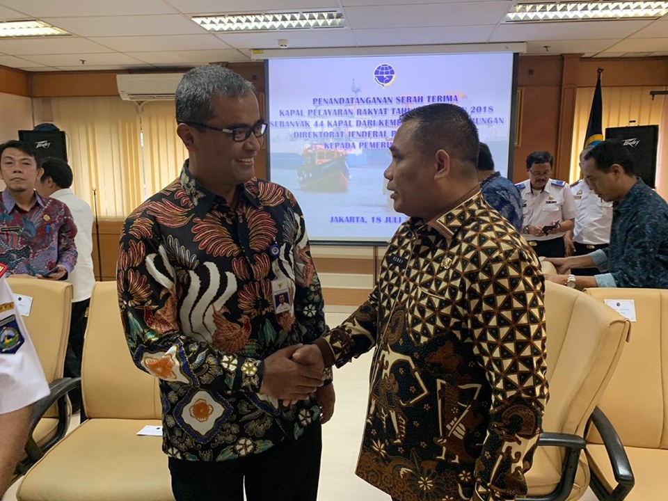 Pemkab Nunukan Terima Bantuan Kapal Dari Kemenhub RI